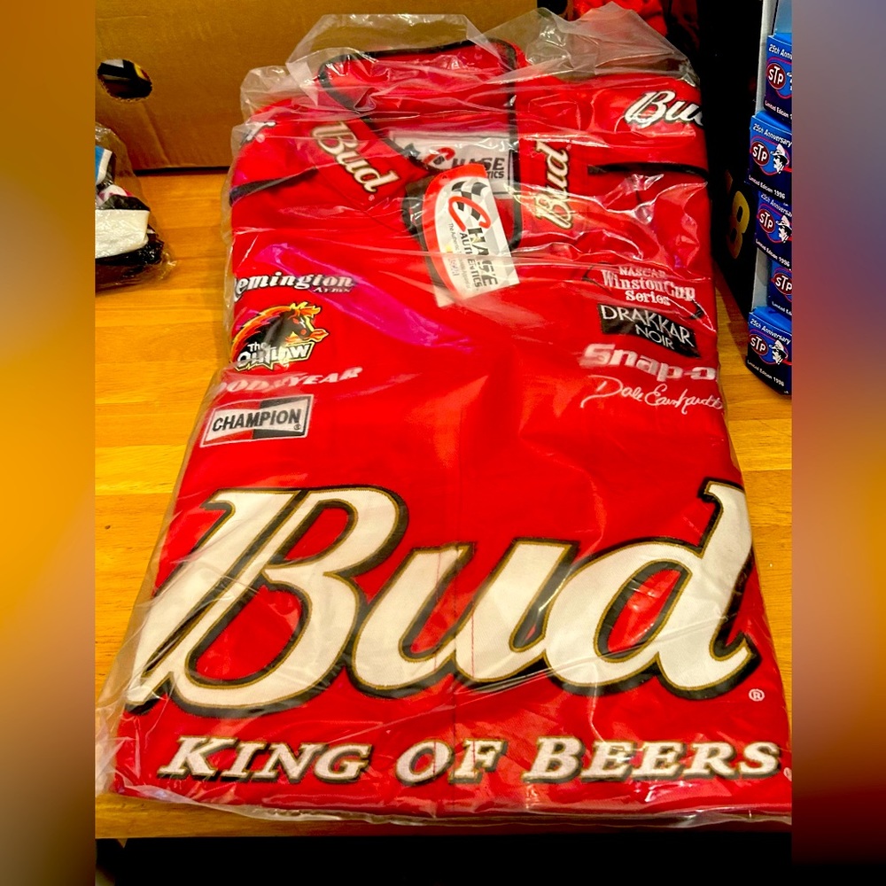 VINTAGE DALE JR. Budweiser NASCAR JACKET!
